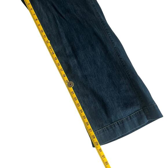J.Crew Factory Women's Denim Trouser Pant Blue Size 33/16 - Picture 10 of 10